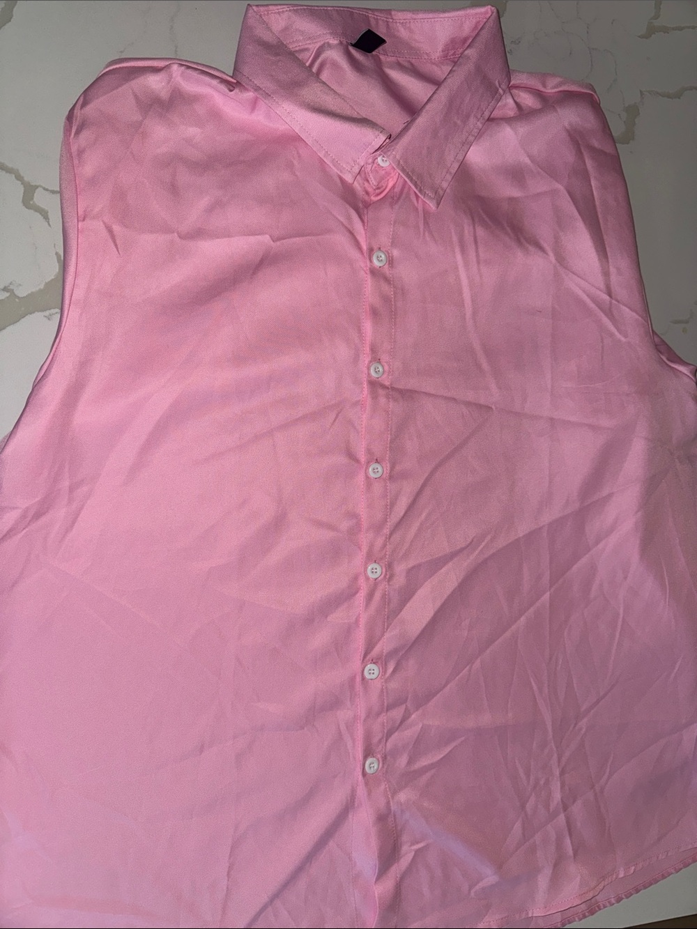 Men's Pink Button-Up Dress Shirt